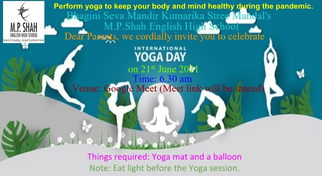 Perform yoga to keep your body and mind healthy